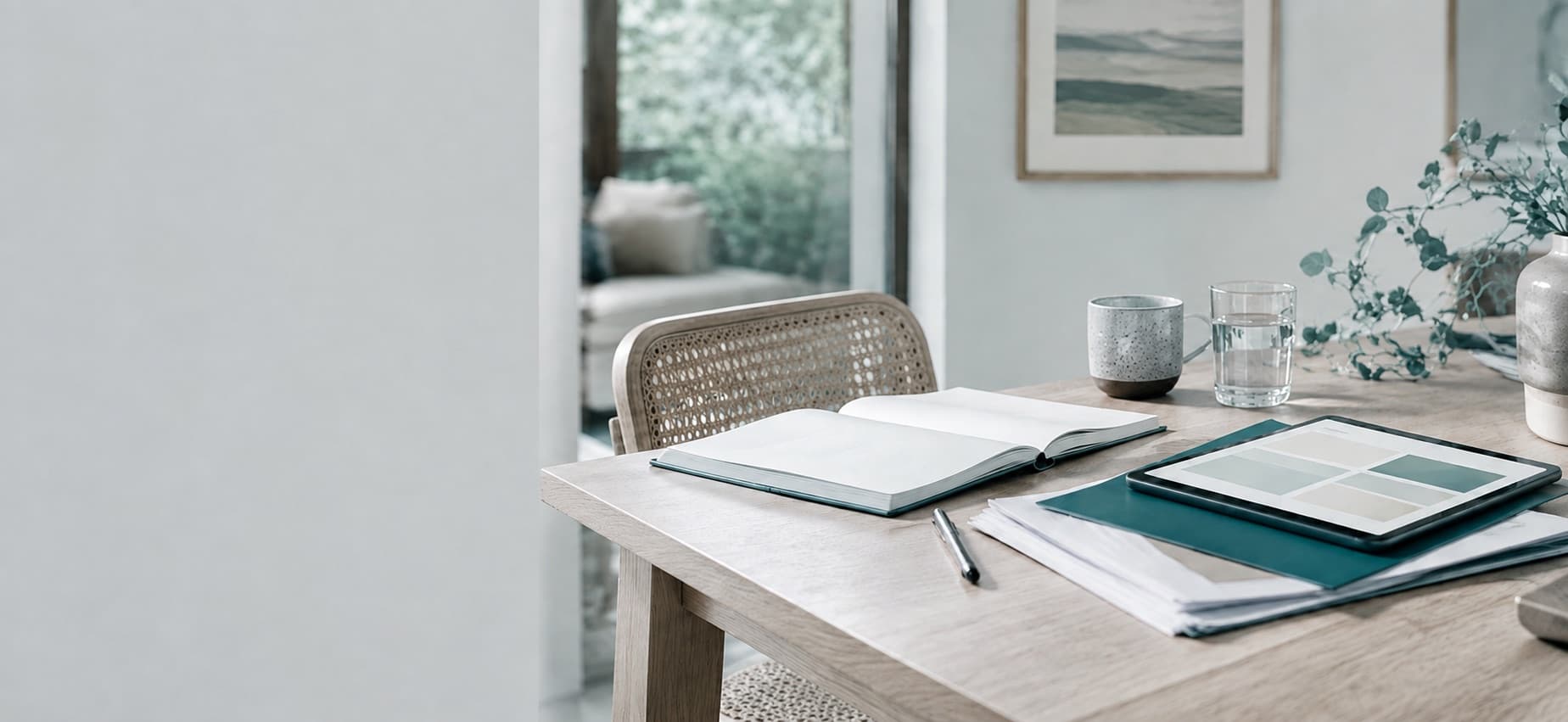 An approachable estate-planning reading and workspace